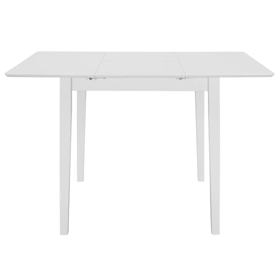 Mobilier de salle à manger 3 pcs MDF Blanc - 4