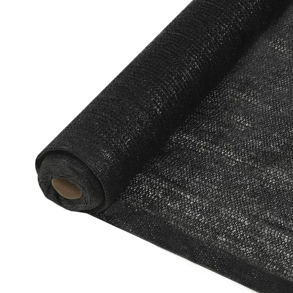 Filet brise-vue PEHD 1,5 x 25 m Noir