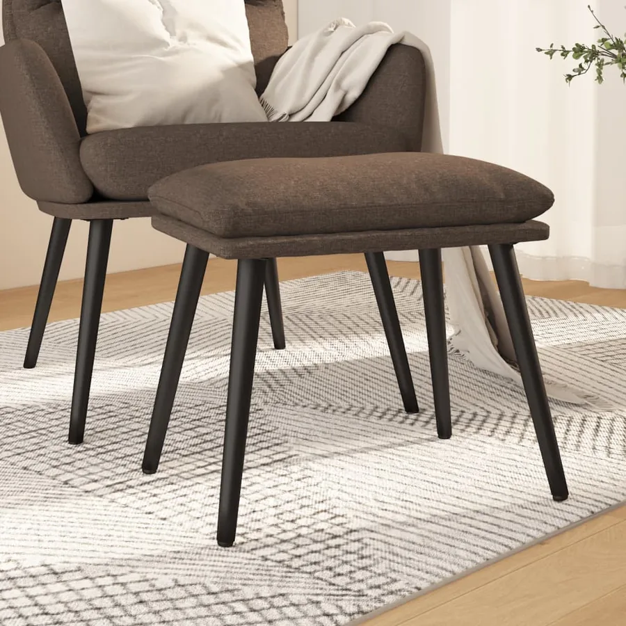 Repose-pied Taupe 45x29,5x35 cm Tissu