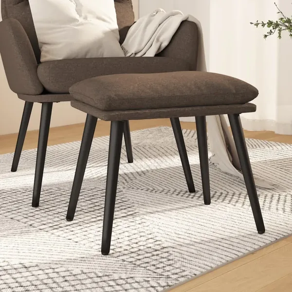 Repose-pied Taupe 45x29,5x35 cm Tissu