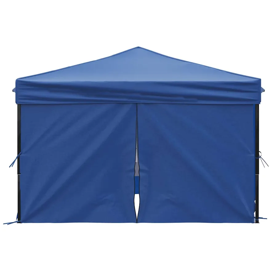 Tente de réception pliable avec parois Bleu 3x3 m - 4