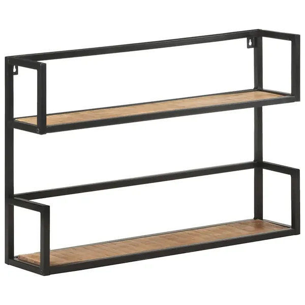 Étagère murale 80x20x60 cm Bois de manguier brut