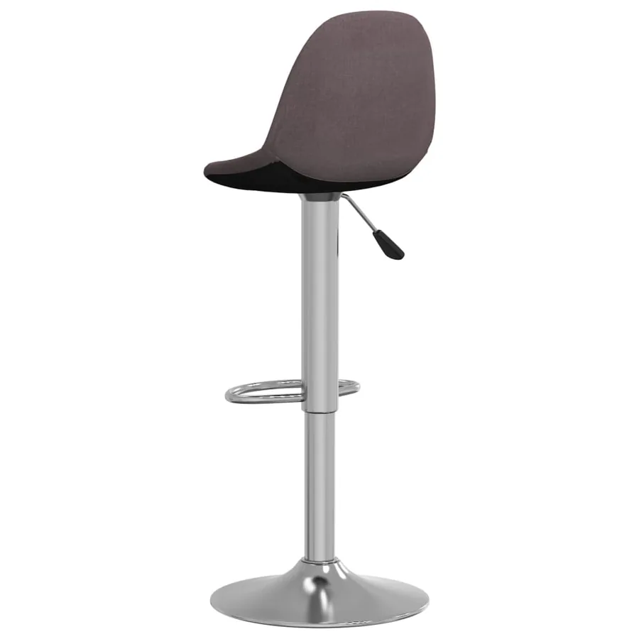 Tabourets de bar lot de 2 taupe tissu - 5