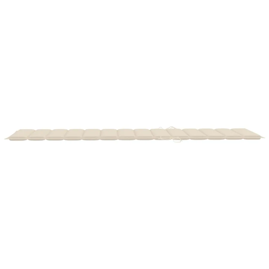 Chaise longue de jardin avec coussin Bois d'acacia solide - 15