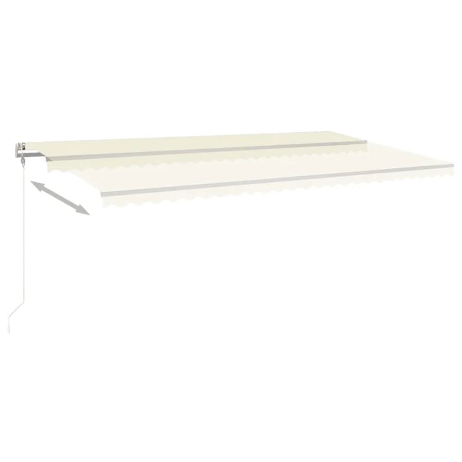 Auvent rétractable automatique 600x300 cm Crème - 4