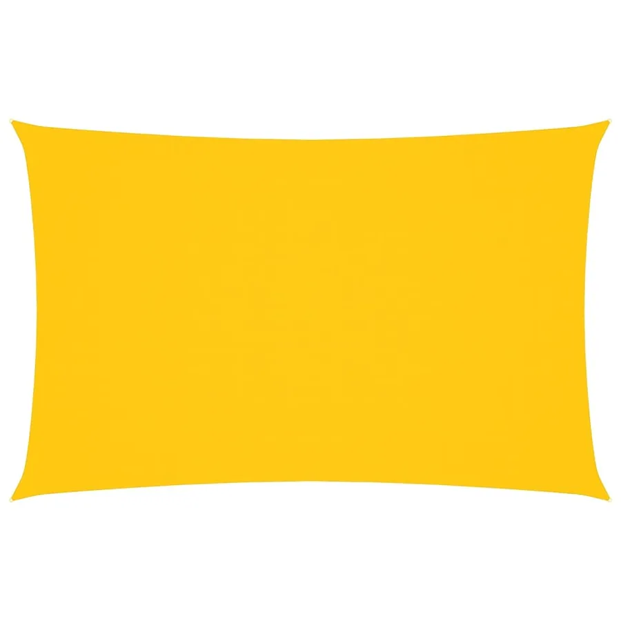 Voile de parasol tissu oxford rectangulaire 2,5x5 m jaune - 2