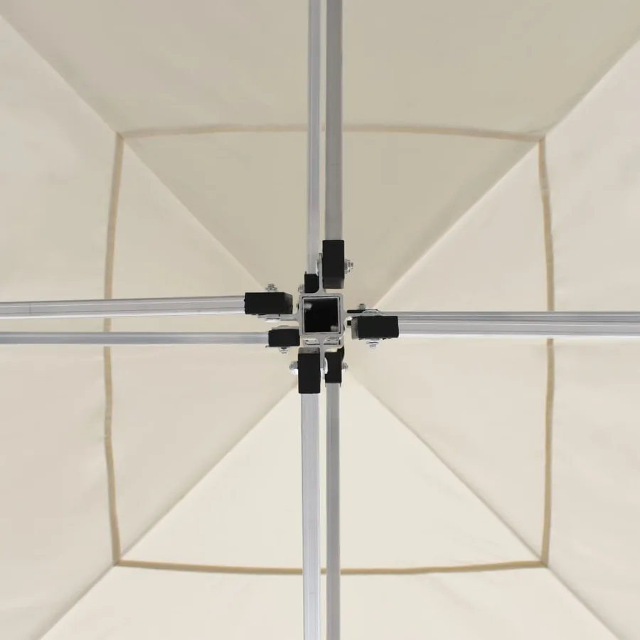 Tente de réception pliable avec parois Aluminium 3 x 3 m Crème - 7
