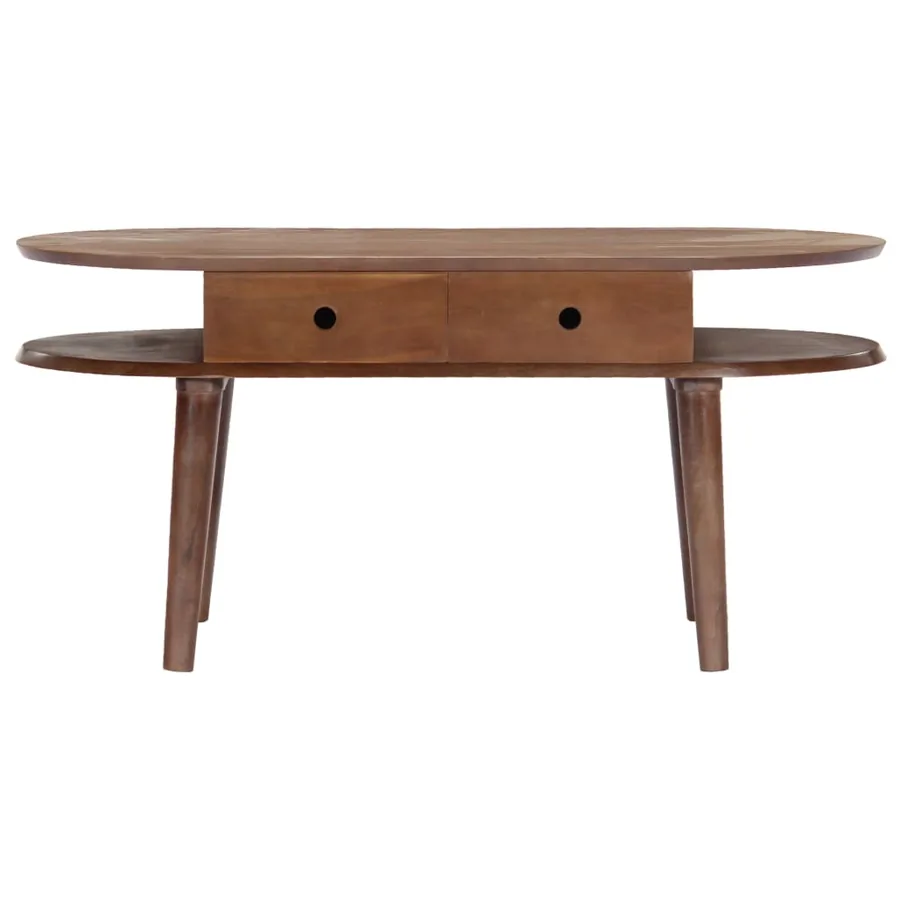 Table basse 100x50x46 cm Bois d'acacia solide - 4