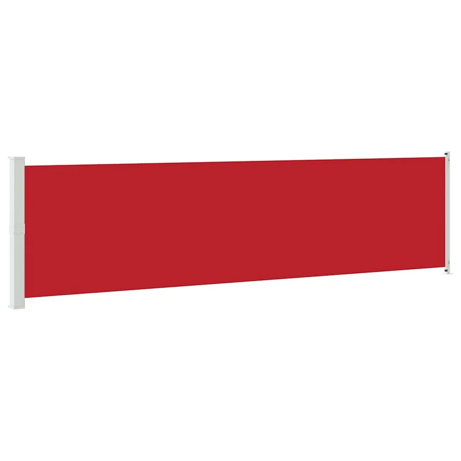 Auvent latéral rétractable de patio 600x160 cm rouge - 2