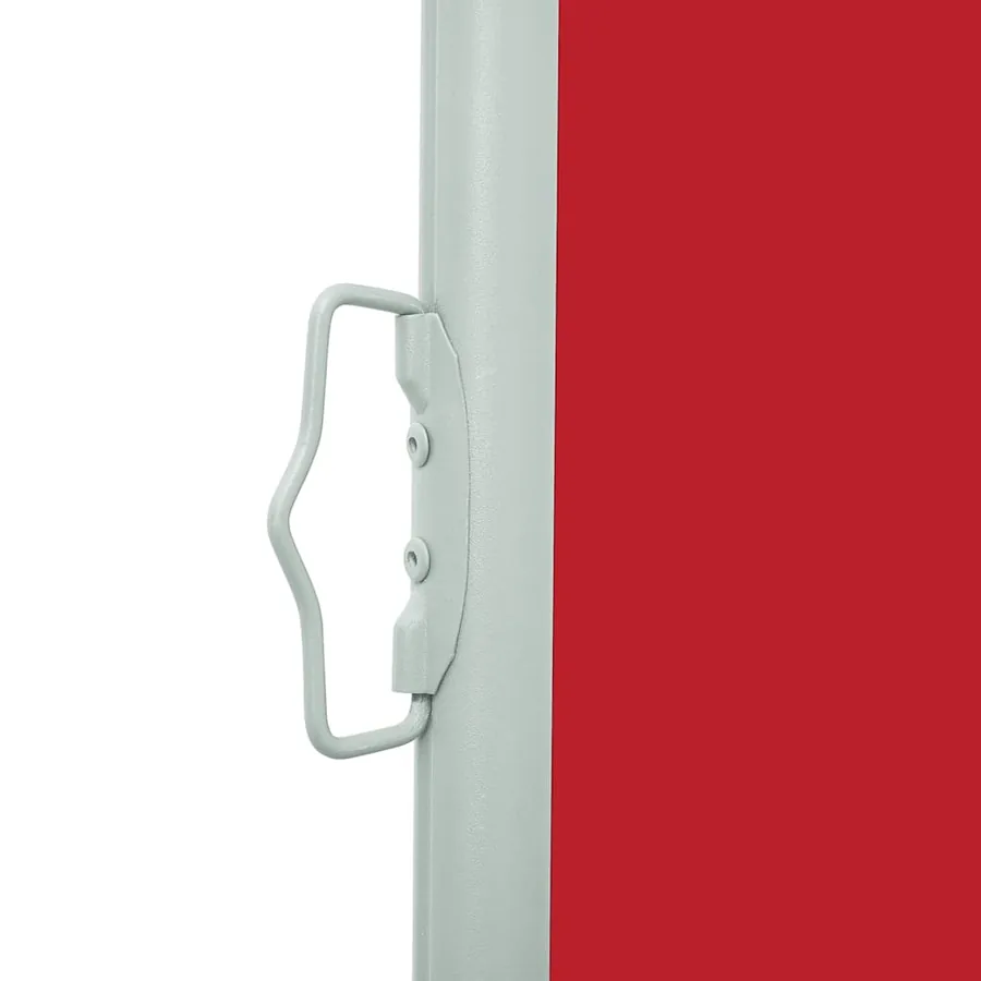 Auvent latéral rétractable de patio 600x160 cm rouge - 9