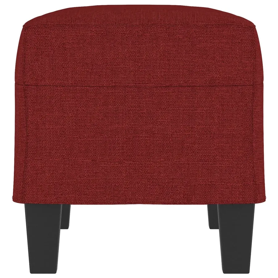 Banc Rouge bordeaux 70x35x41 cm Tissu - 4