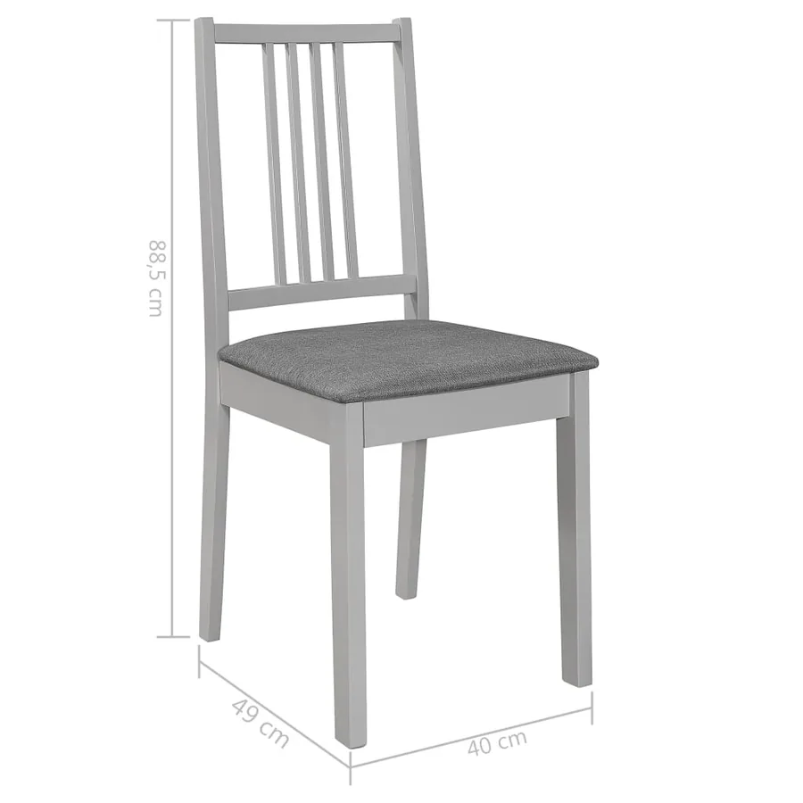 Mobilier de salle à manger 3 pcs MDF Gris - 14