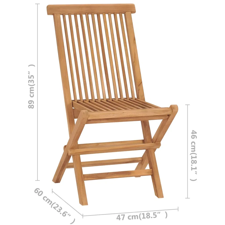 Chaises de jardin coussins rouge bordeaux lot de 2 Teck massif - 11