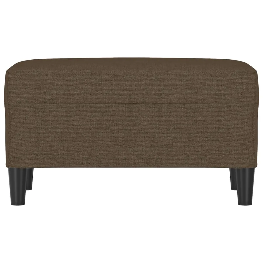 Banc Marron 70x35x41 cm Tissu - 3