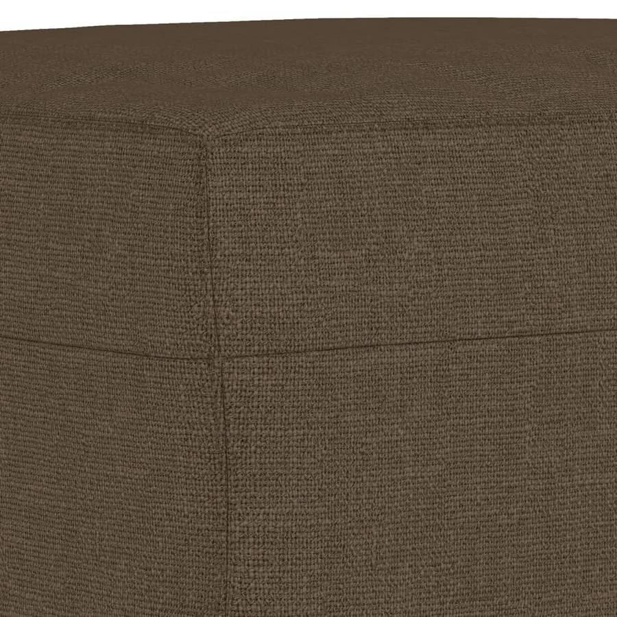 Banc Marron 70x35x41 cm Tissu - 5