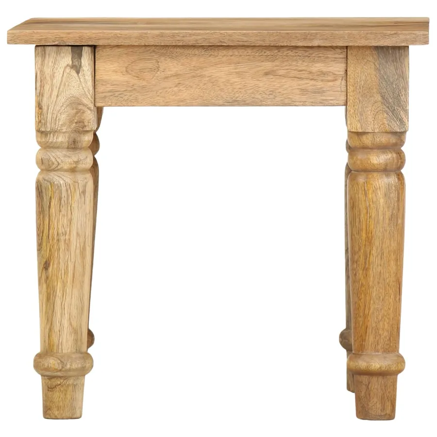 Table d'appoint 43 x 43 x 40 cm Bois de manguier massif - 2
