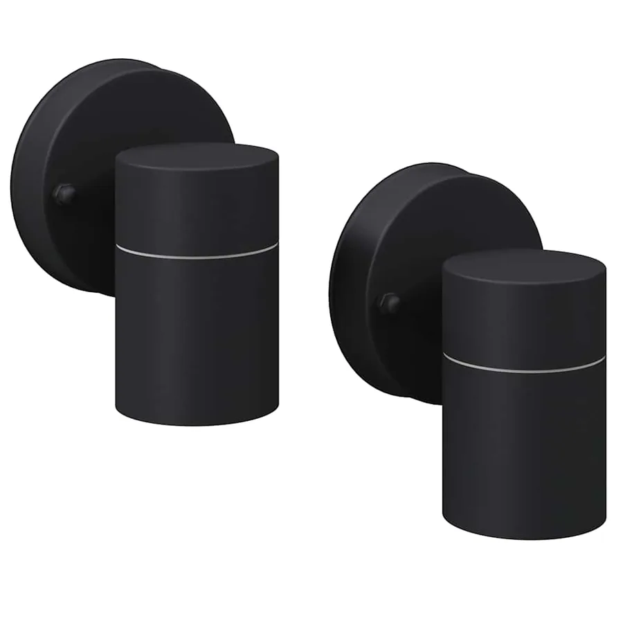 Applique murale LED d'extérieur 2 pcs Acier - 2