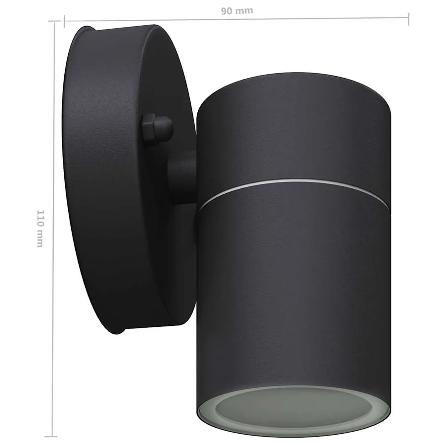 Applique murale LED d'extérieur 2 pcs Acier - 6