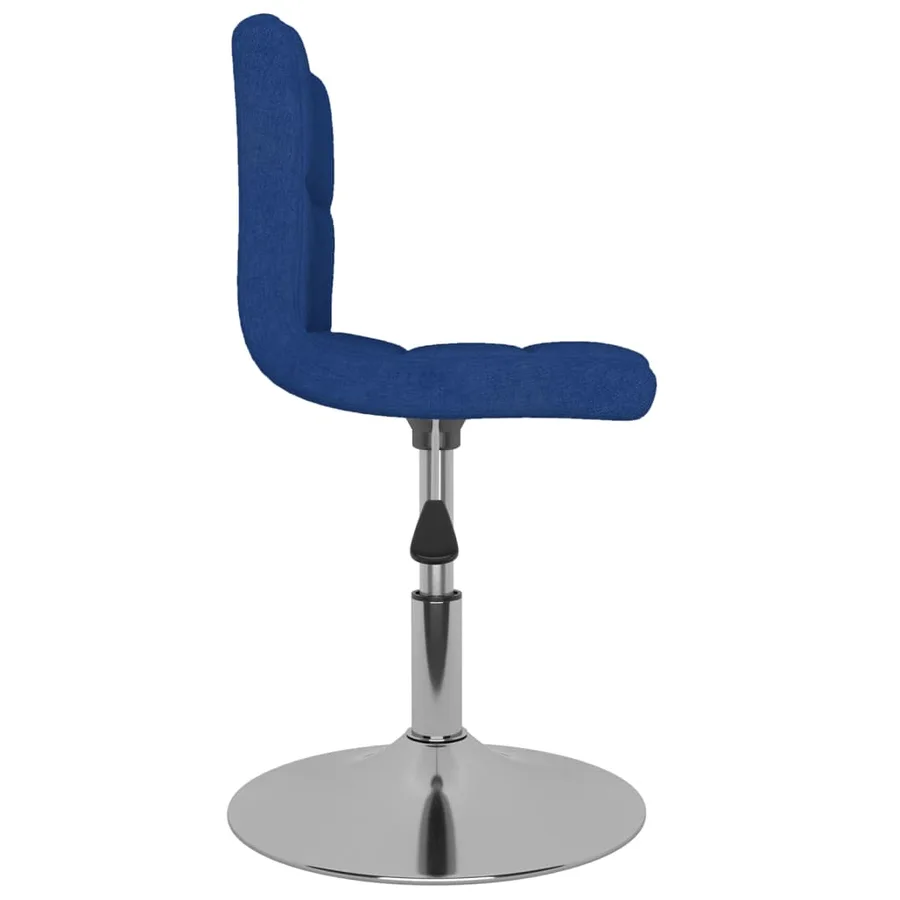 Chaises pivotantes à manger lot de 6 bleu tissu - 3