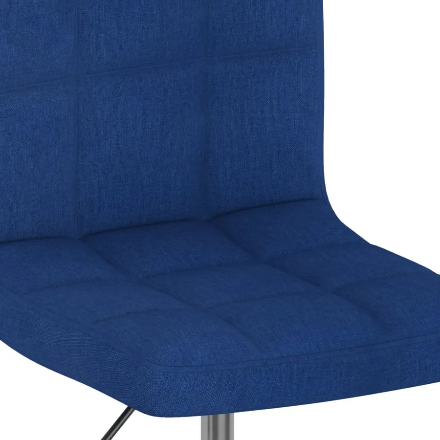 Chaises pivotantes à manger lot de 6 bleu tissu - 6