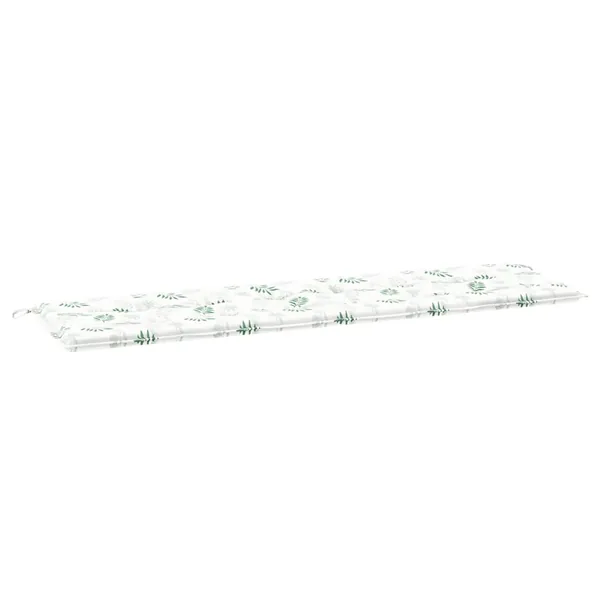 Coussin de banc Tissu Oxford Modèle feuille 150 x 50 x 3 cm