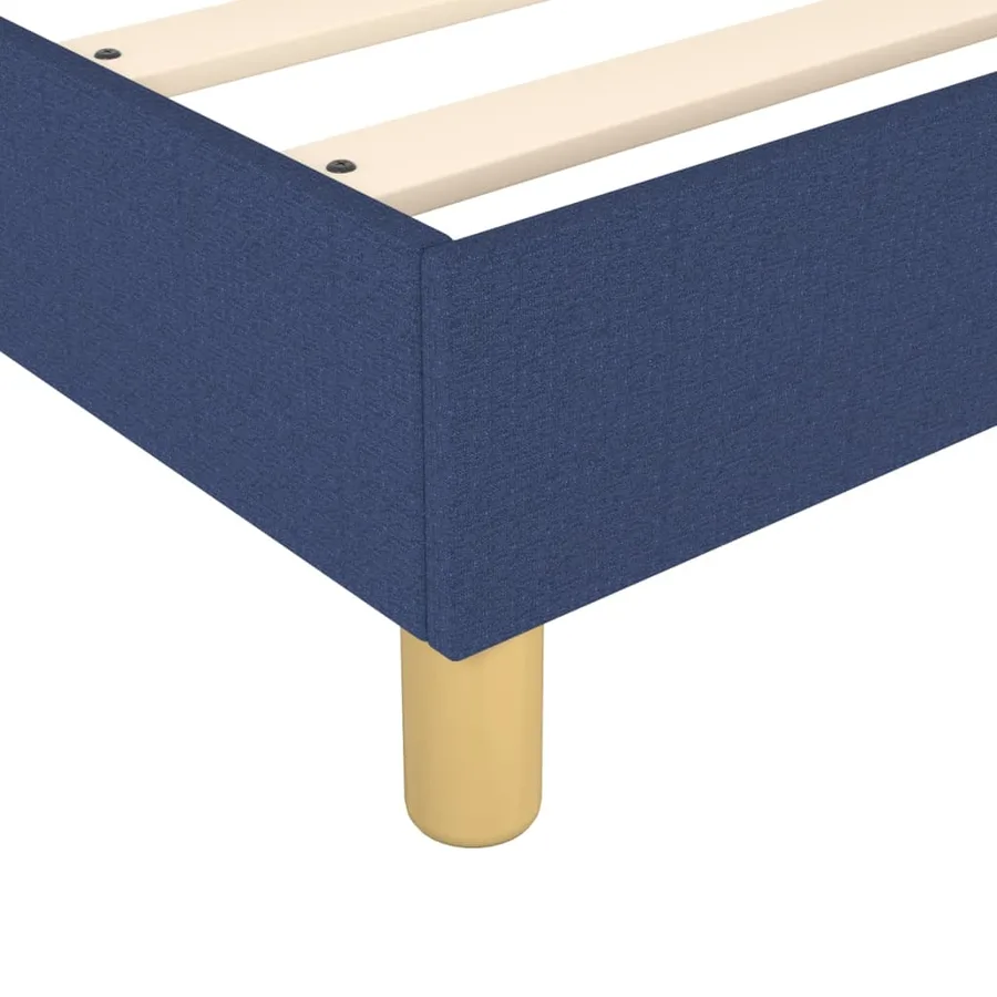 Sommier à lattes de lit avec matelas Bleu 90x200 cm Tissu - 7