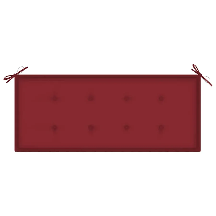 Banc de jardin 2 places avec coussin 120 cm Bois d'eucalyptus - 7