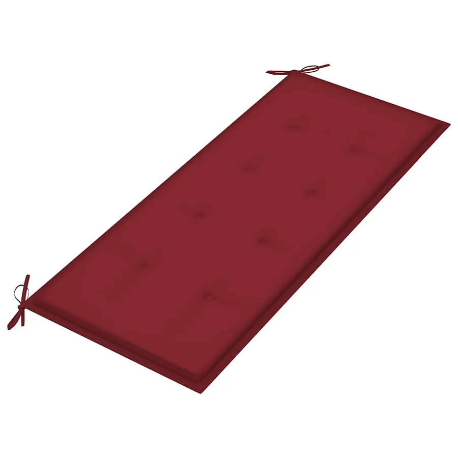 Banc de jardin 2 places avec coussin 120 cm Bois d'eucalyptus - 8
