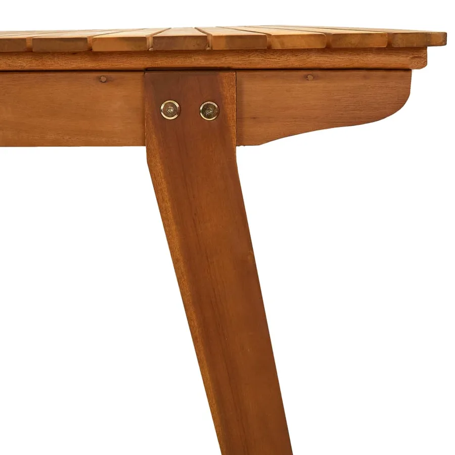 Table de jardin 201,5x100x75 cm Bois d'acacia massif - 5