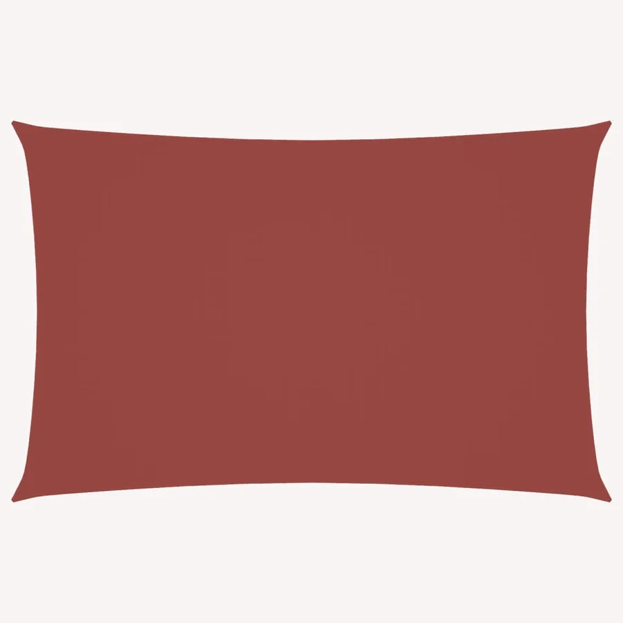 Voile de parasol tissu oxford rectangulaire 4x7 m terre cuite - 2