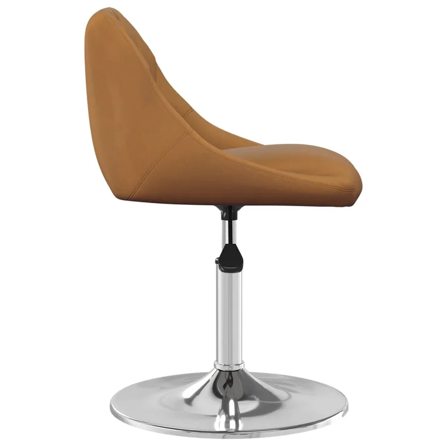 Chaises pivotantes à manger lot de 2 Marron Velours - 5