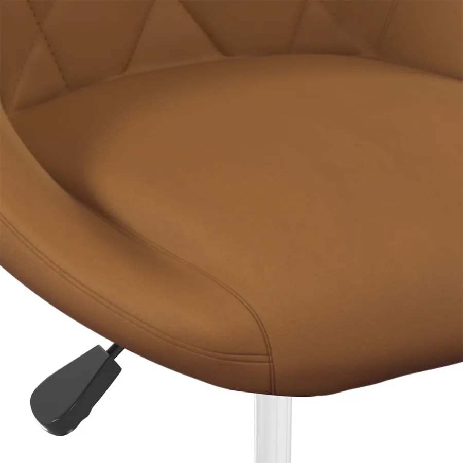 Chaises pivotantes à manger lot de 2 Marron Velours - 8