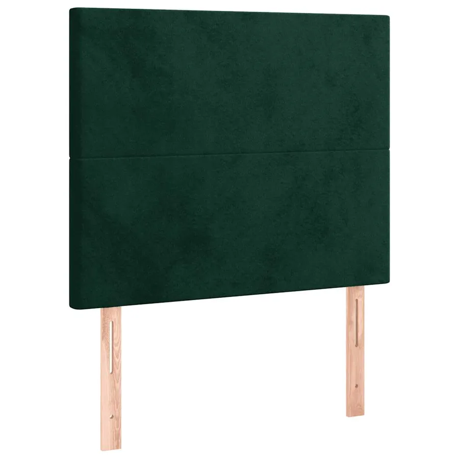 Tête de lit Vert foncé 80x5x118/128 cm Velours - 2