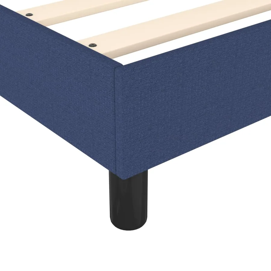 Sommier à lattes de lit avec matelas Bleu 90x200 cm Tissu - 7