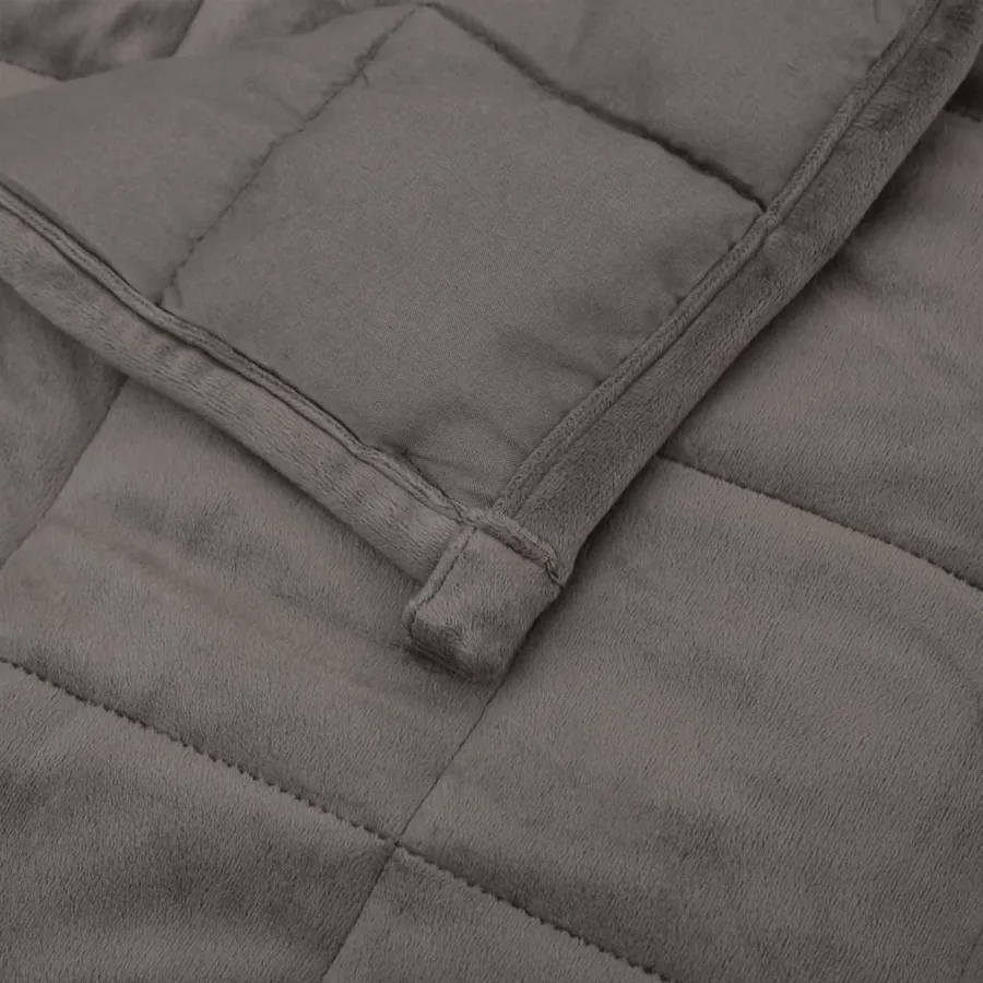 Couverture lestée Gris 137x200 cm 6 kg Tissu - 5
