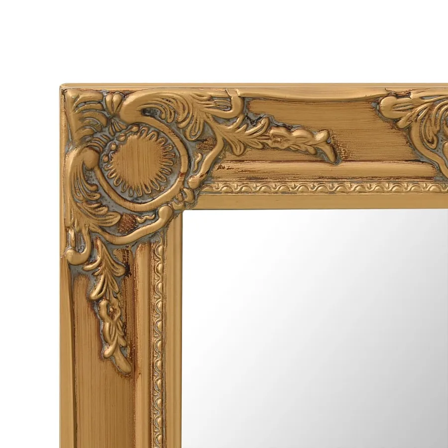 Miroir mural style baroque 50x50 cm Doré - 4