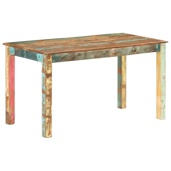 Table de salle à manger Bois de récupération solide 140x70x76cm