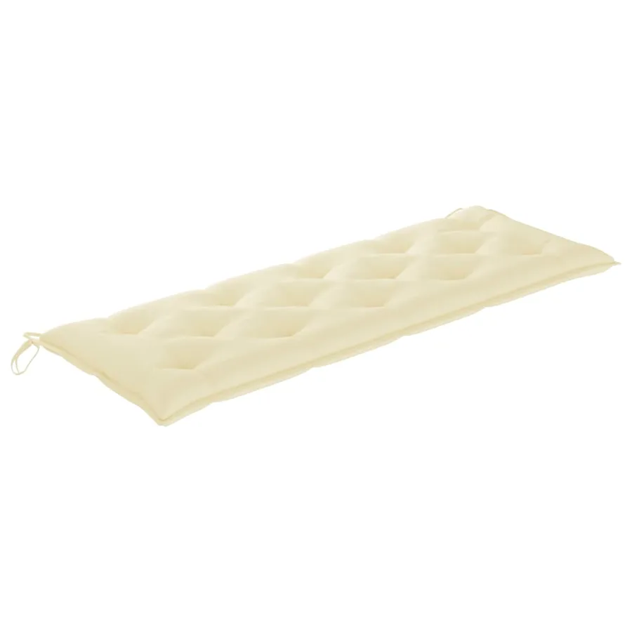 Banc de jardin 3 places avec coussin 150 cm Bois d'eucalyptus - 7