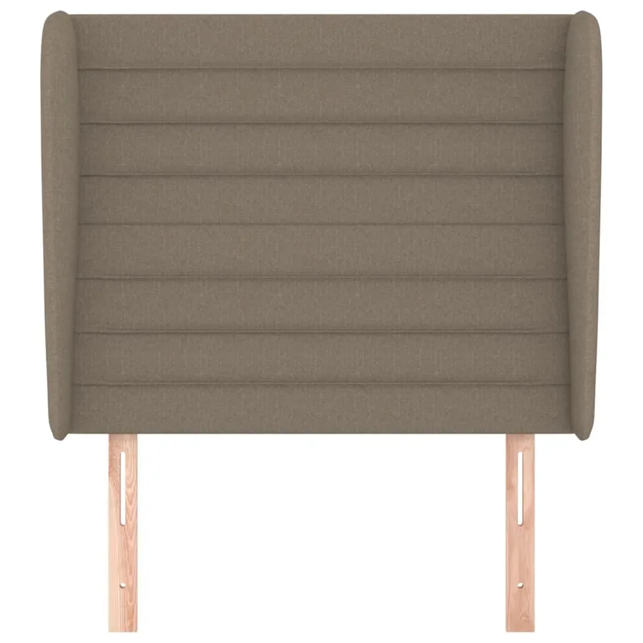 Tête de lit avec oreilles Taupe 93x23x118/128 cm Tissu - 3