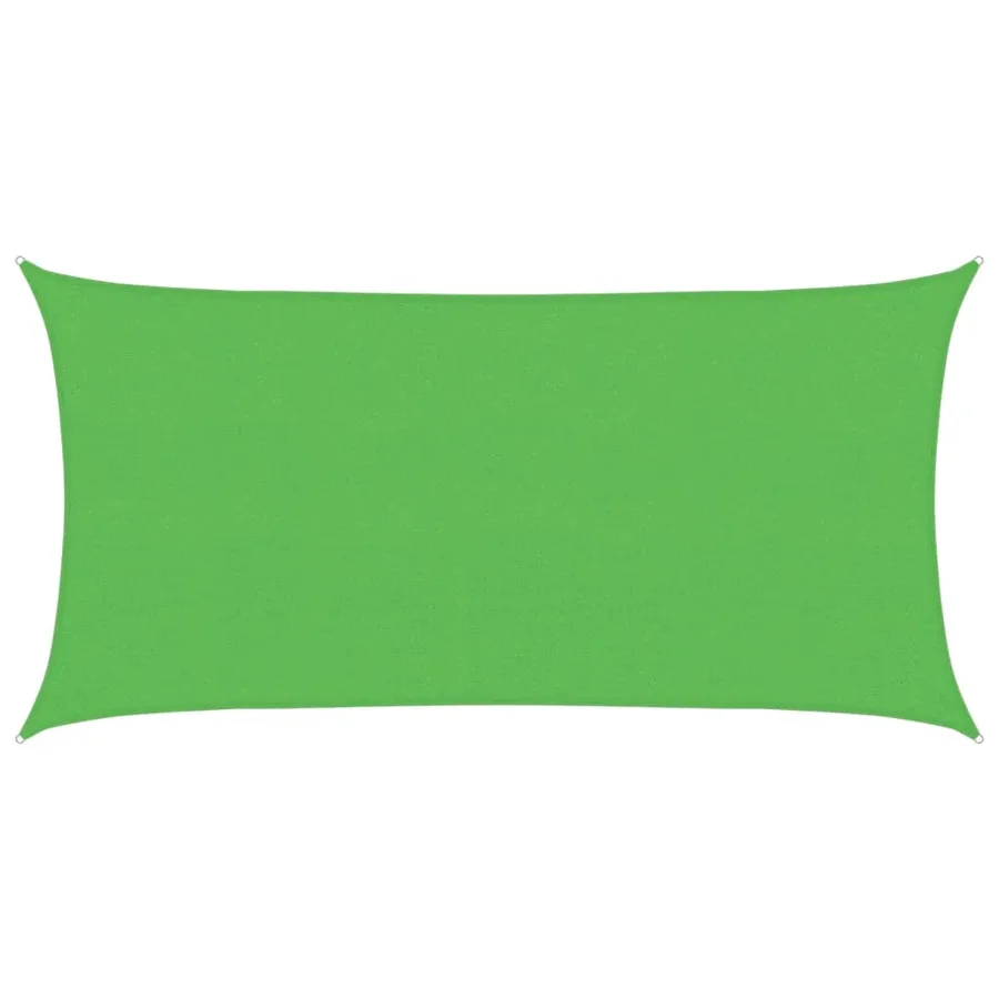 Voile d'ombrage 160 g/m² Vert clair 2,5x4,5 m PEHD - 2