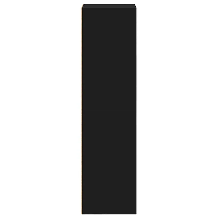 Bibliothèque/Meuble TV noir 36x30x114 cm bois d'ingénierie - 5