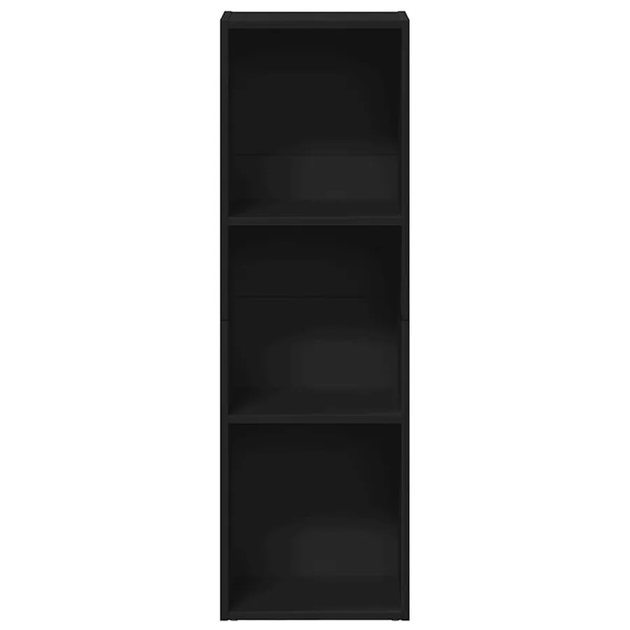 Bibliothèque/Meuble TV noir 36x30x114 cm bois d'ingénierie - 8