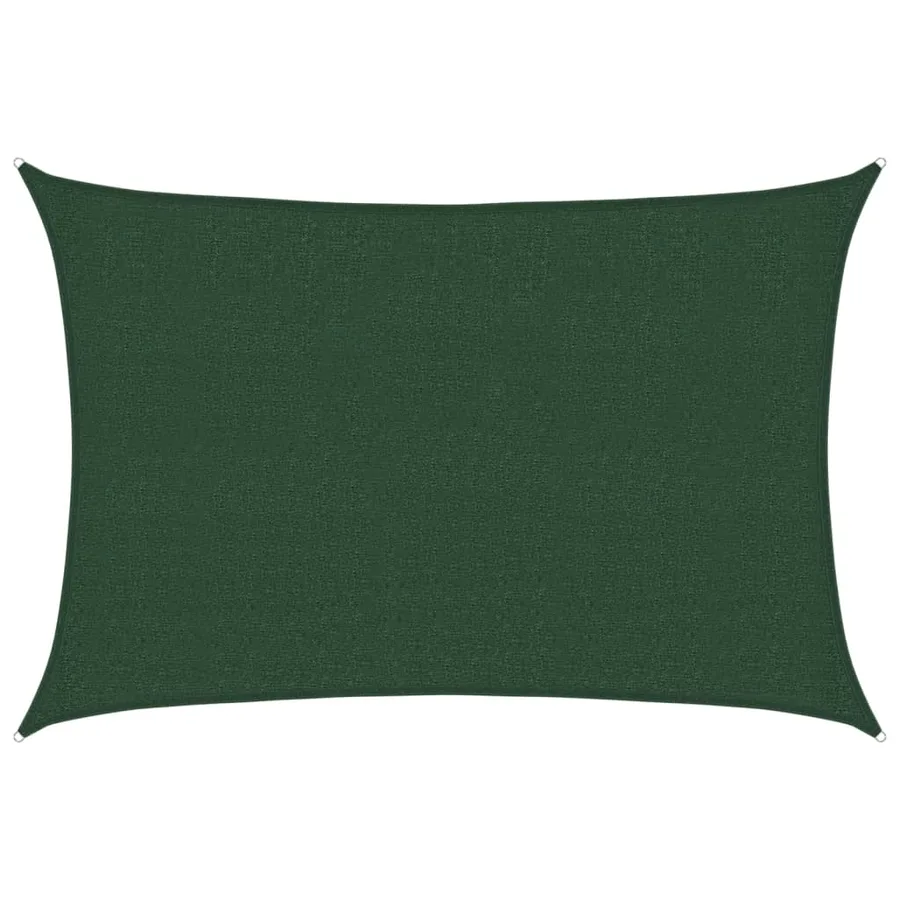 Voile d'ombrage 160 g/m² Vert foncé 2,5x3,5 m PEHD - 2
