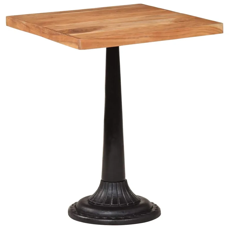 Table de bistro 60x60x76 cm Bois d'acacia massif - 3