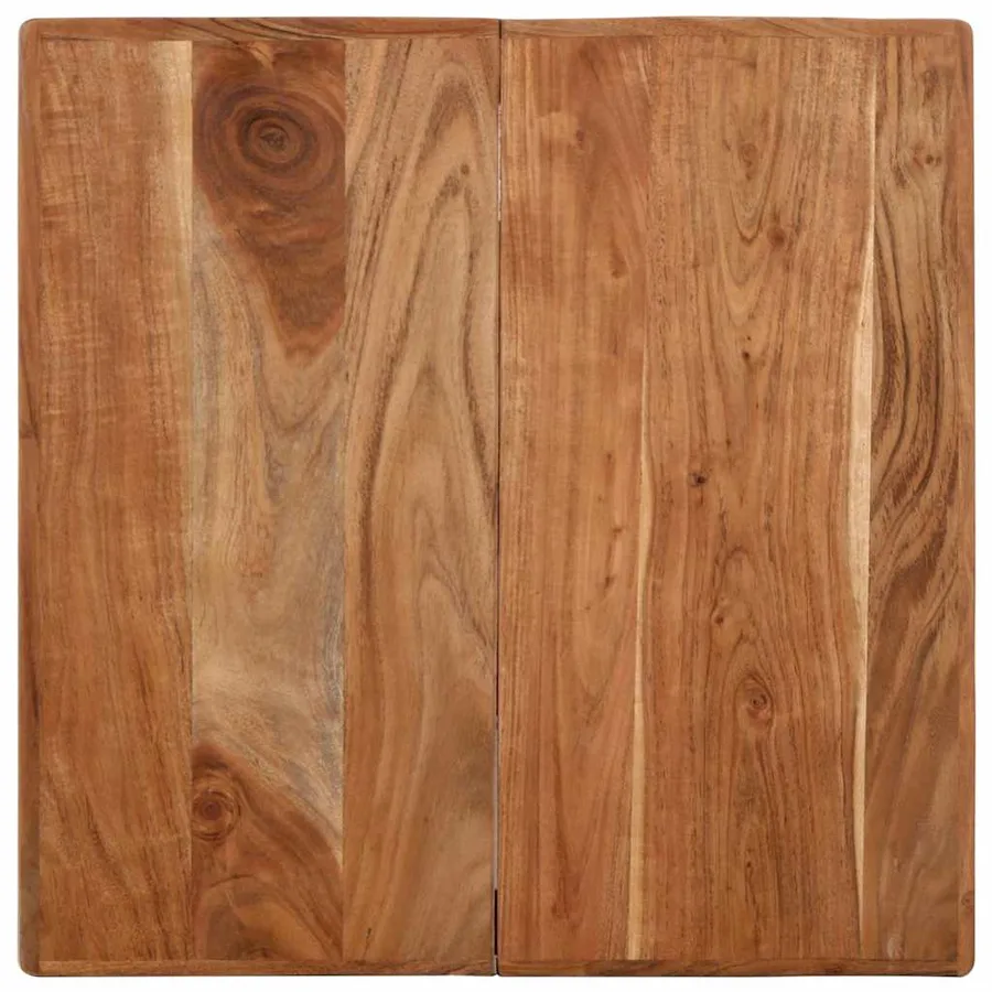 Table de bistro 60x60x76 cm Bois d'acacia massif - 5