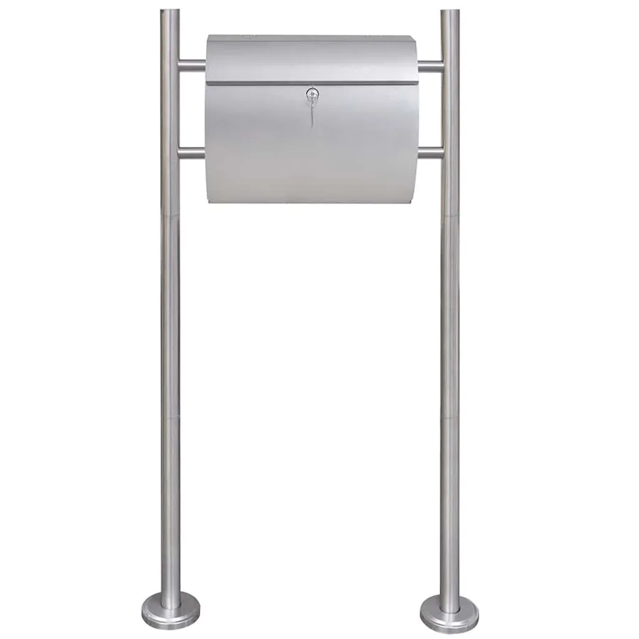 Boîte à lettre sur support en acier inoxydable - 2