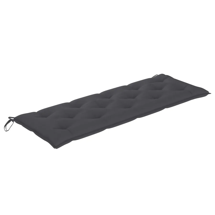 Banc de jardin 3 places avec coussin 150 cm Bois d'eucalyptus - 7