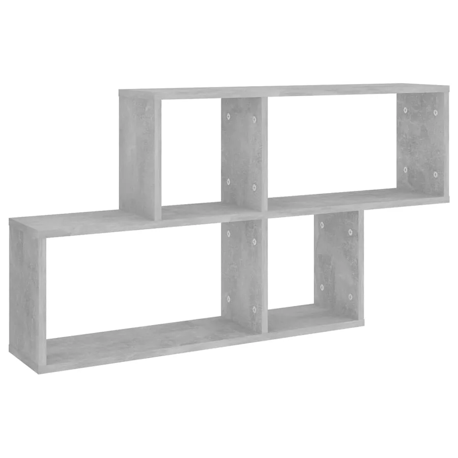 Étagère murale Gris béton 100x18x53 cm Bois d’ingénierie - 2