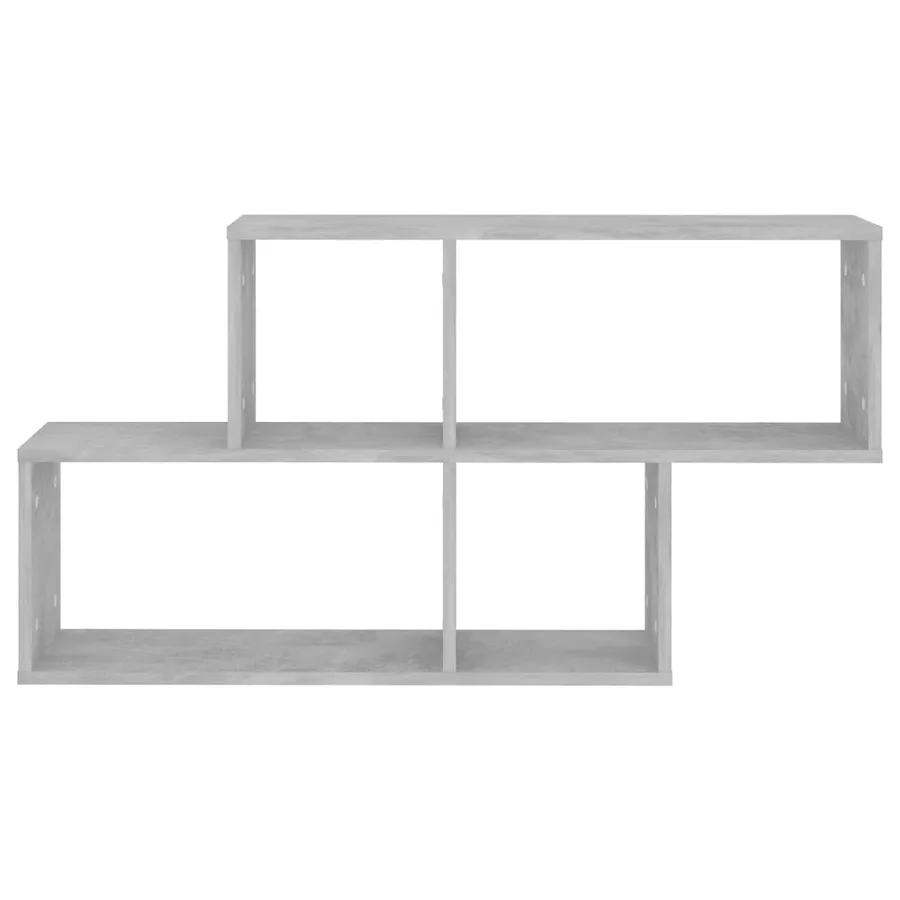 Étagère murale Gris béton 100x18x53 cm Bois d’ingénierie - 4