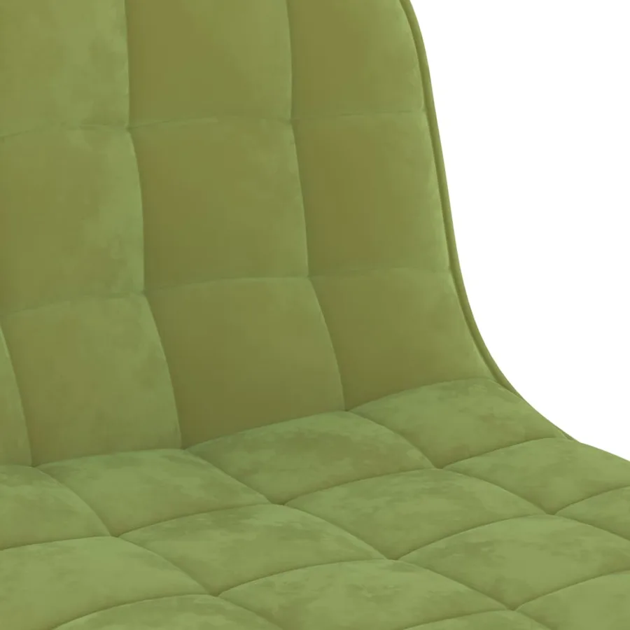 Tabourets de bar lot de 2 vert clair velours - 8